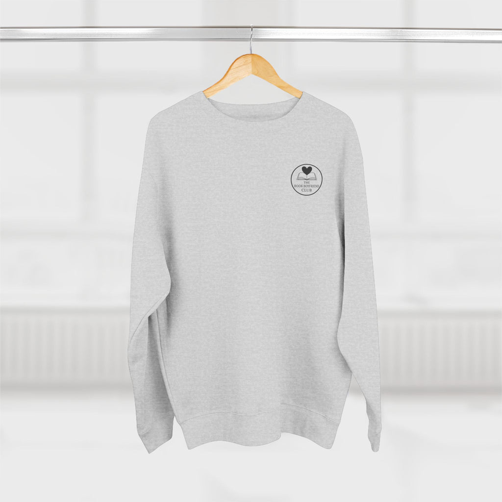 Minimalist 'You Are Loved' Crewneck Sweatshirt — Small Chest Heart Logo & Subtle Back Quote